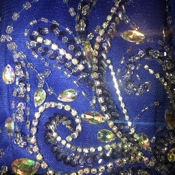 Royal Blue Homecoming Dress - Picture 5 of 6